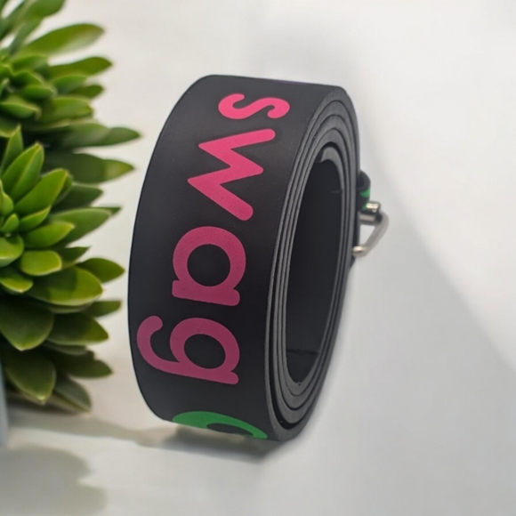 Genuine Leather belt with "SWAG" - Picture 2 of 4